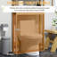 Unité de rangement pour armoire de rangement au-dessus de la toilette - Solution de salle de bain moderne avec tablettes réglables et tablette ouverte