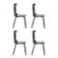 Ensemble de chaises de salle à manger en bois massif l 18,7 po x P 17,12 po x H 33,27 po Windsor
