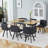 Space Saving 7 Piece Dining Table Sets(must Include Both Table And Chair), Mdf Wood Modern Small Kitchen