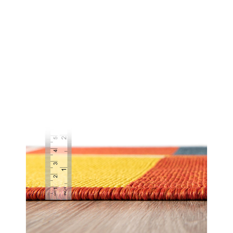  Outdoor Modern Rug, Runner 2' x 5'1"