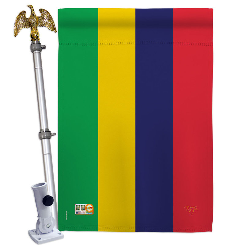 Ensemble de drapeaux en polyester 2 côtés 40 x 28 po