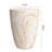 Tapered Travertine Stone Finish Italian Design MgO Side Accent Table