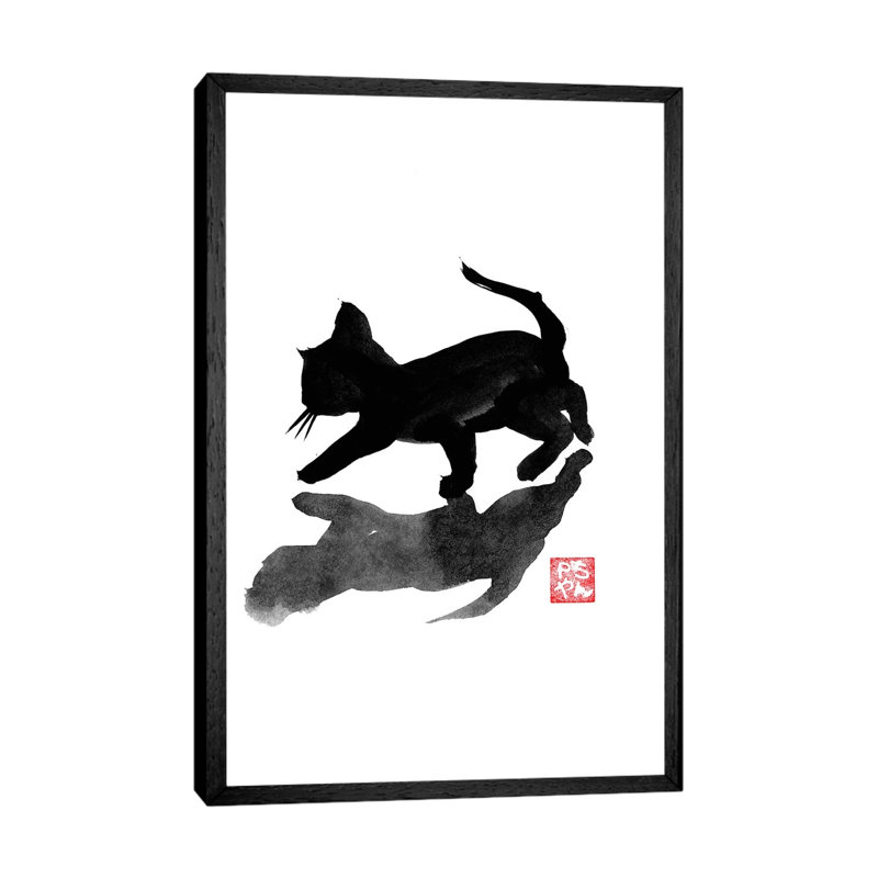 Playing In The Sun by Péchane - Print on Canvas, 66.04 cm H x 45.72 cm W, Black Framed