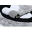 Tapis à poils longs noir et blanc NYC Performance-1482019459