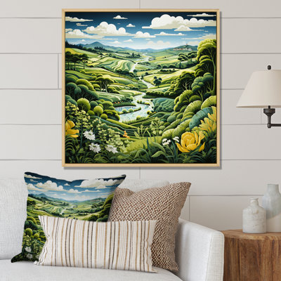 " Countryside Green Pastures An I "