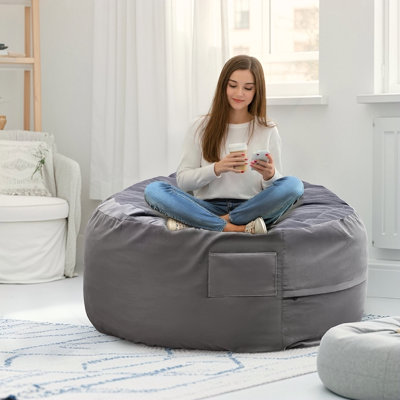 Fauteuil à billes, fauteuils à billes pour adultes et enfants, canapé surdimensionné, meubles de salon, housses détachables et lavables, grand fauteuil de jeu confortable, canapé rond, quarts de chambre