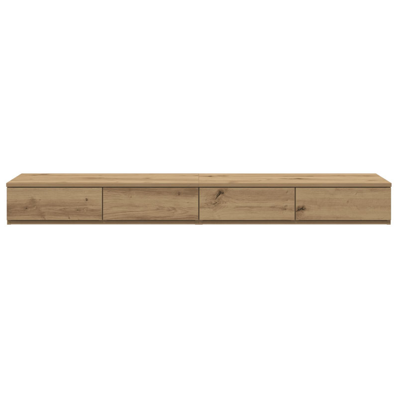 Bedside Tables Engineered Wood 160 X 36.5 X 16.5 Cm, Artisan Oak