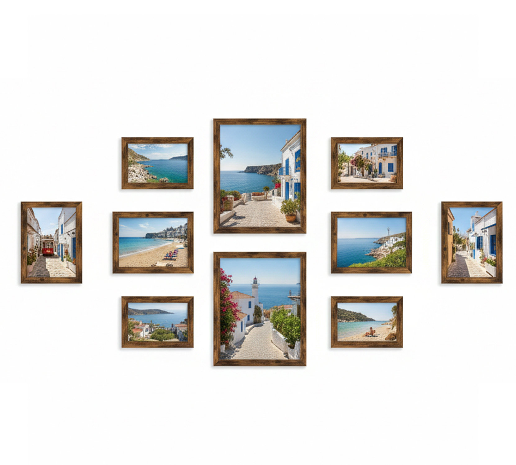 Latitude Run® Modern 10-Piece Photo Frame Collage | Wayfair