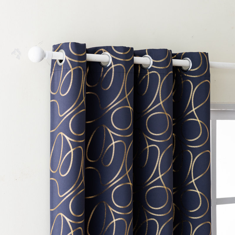 Rideau en polyester, L 52 po x L 84 po