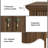 Avenall 57-inch Sideboard Buffet Cabinet With 3 Drawers And 4 Doors, Vintage Fluted Sideboard With Scalloped Base, Vintage Storage Cabinet For Dining Room, Organic Modern Accent Cabinet, Walnut-124977505