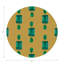 Sous-verres ronds en cuir Gem Emeralds-119015205