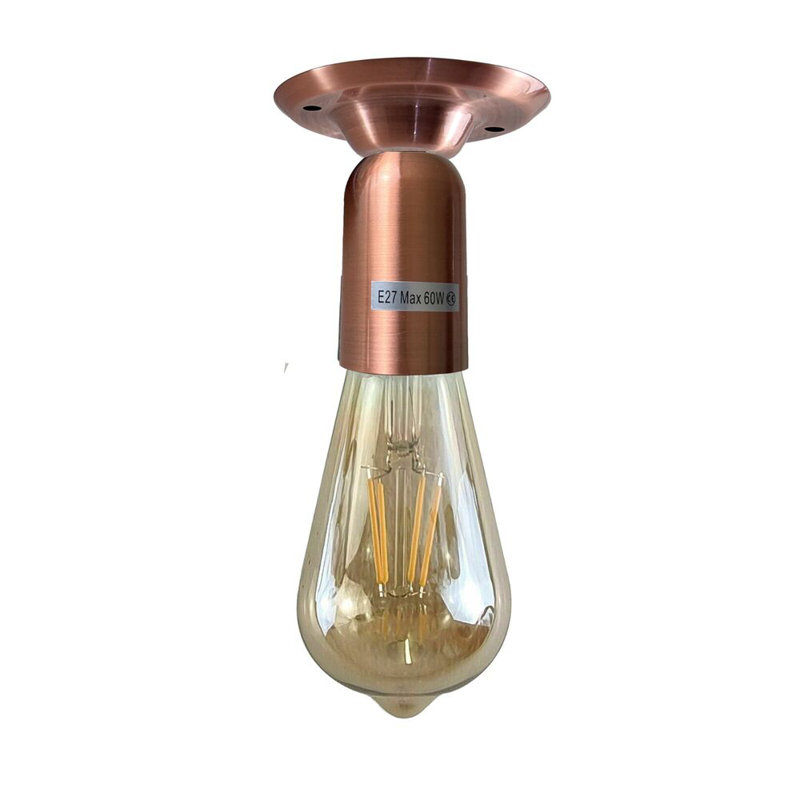Northside Semi Flush Mount, Copper