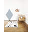 Mr. Cotton Area Rug in Off White/Black