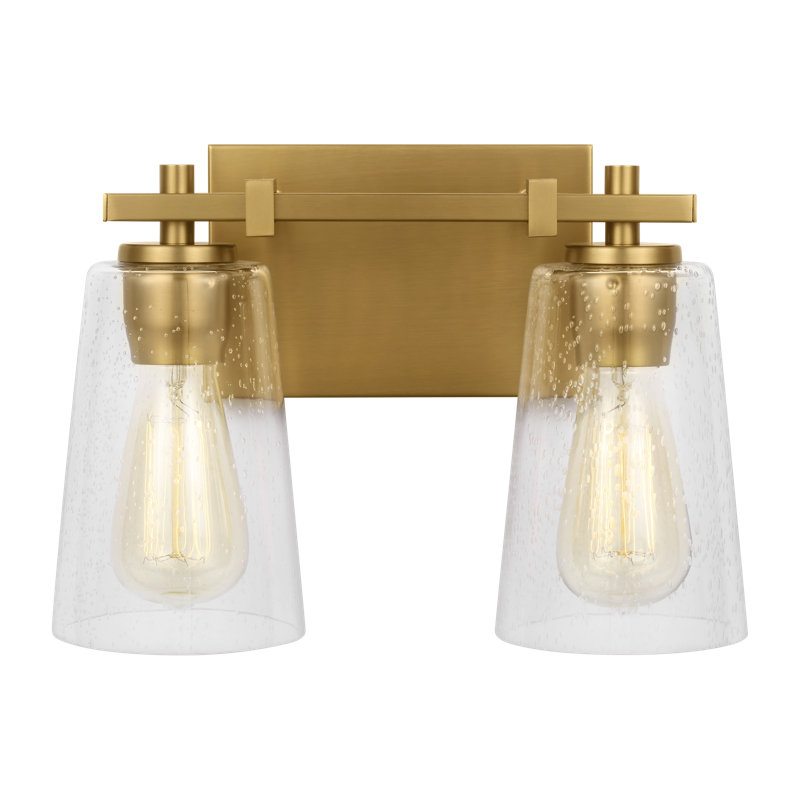 Noland 2 - Light Dimmable Vanity Light, Burnished Brass