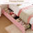 Twin Princess Bed Frame with 4 Storage Drawers & LED Lights, Velvet Upholstered, Rainbow Headboard, Solid Wood Slats, No Box Spring Needed-2077444743
