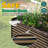 6X3x2ft Galvanized Raised Garden Bed, Outdoor Planter Garden Boxes Large Metal Planter Box For Gardening Vegetables Fruits Flowers, Brown-868105470-868105467