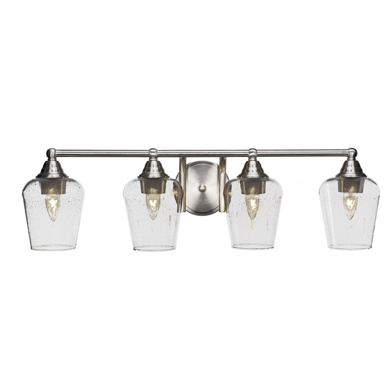 Ahern 4-Light Bath Bar, Brushed Nickel