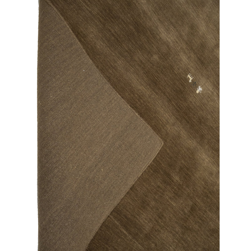 Ottosson Hand Loomed Gabbeh Rug, 100% Wool, Solid Color, Fade & Stain Resistant, Durable, All Sizes, India-Made.