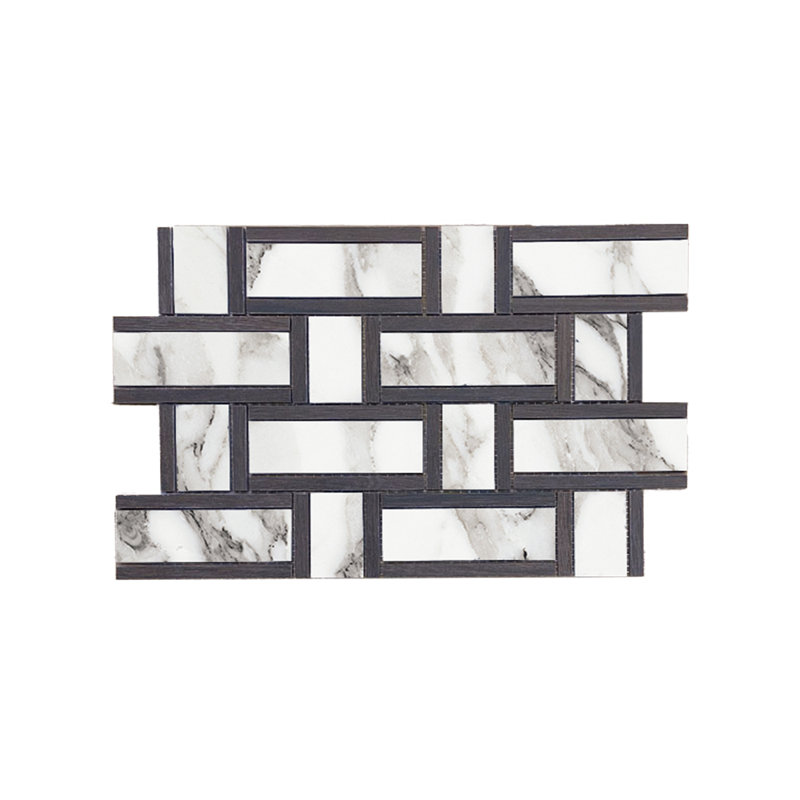 Mélange de mosaïques rectangulaires, Argente