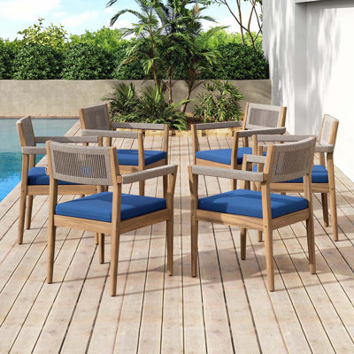 Acacia Wood Outdoor Dining Chairs