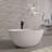 55 Inch Freestanding Solid Surface Soaking Bathtub For Bathroom