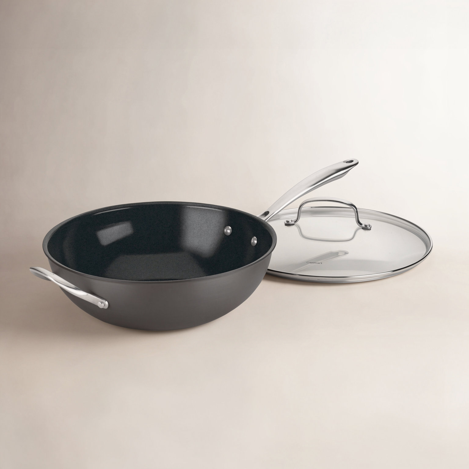 Stir Fry Wok with Glass Cover