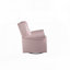 Fauteuil oscillant rose en tissu avec pivot