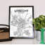 Utrecht City Map - No Frame Print-1752628373