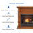 Duluth Forge Dual Fuel Ventless Gas Fireplace With Mantel-508047611