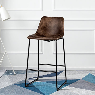 Bogner Bar Stool with Iron Frame