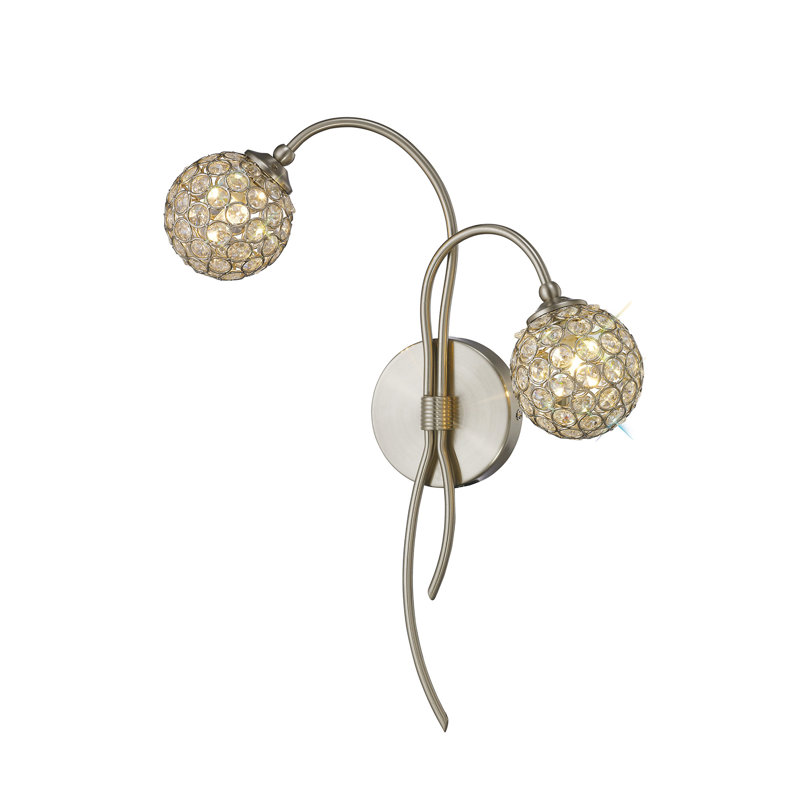 Armed Sconce, Satin Nickel