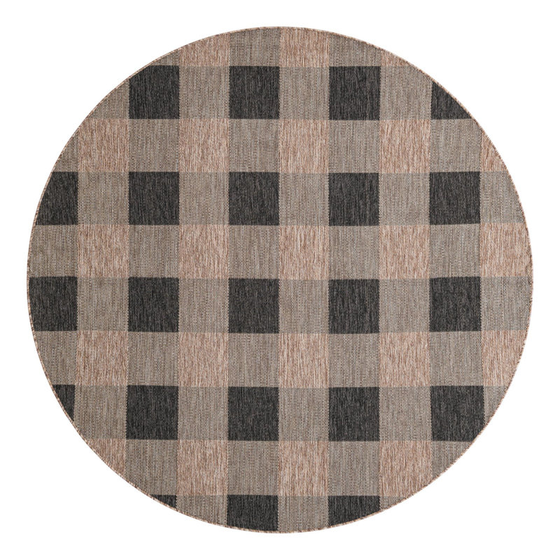 Tapis intérieur / extérieur Talih, Rond 7 pi 10 po