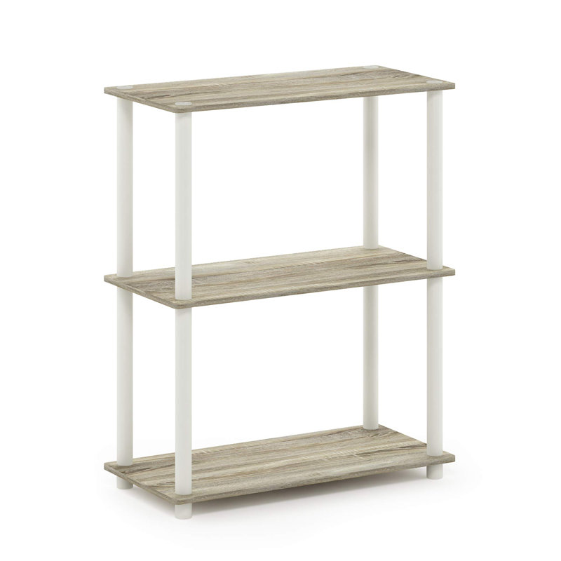 3-Tier Compact Multi-Purpose Shelf Display Rack, Console Table And More, Grey