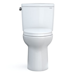 Toilette allongée deux pièces avec chasse d'eau Tornado Drake 1,28 GPF (siège inclus)