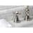 Kingston Brass Essex Two-Handle 3-Hole Deck Mount Widespread Bathroom Faucet with Brass Pop-Up Drain-49401499