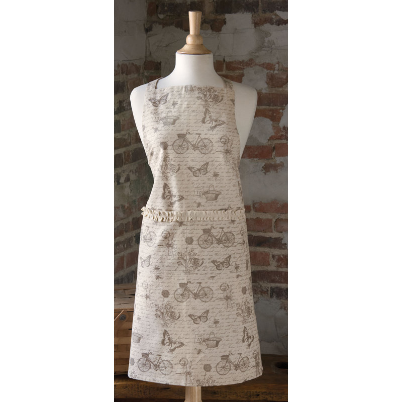 Nature's Script Cotton Bib Apron