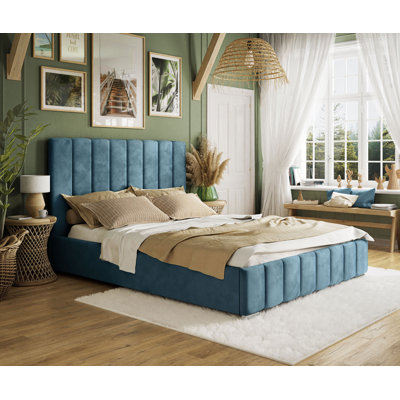 Emiljan Velvet Upholstered Bed