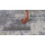 Tapis à motif abstrait gris beige.-637230525