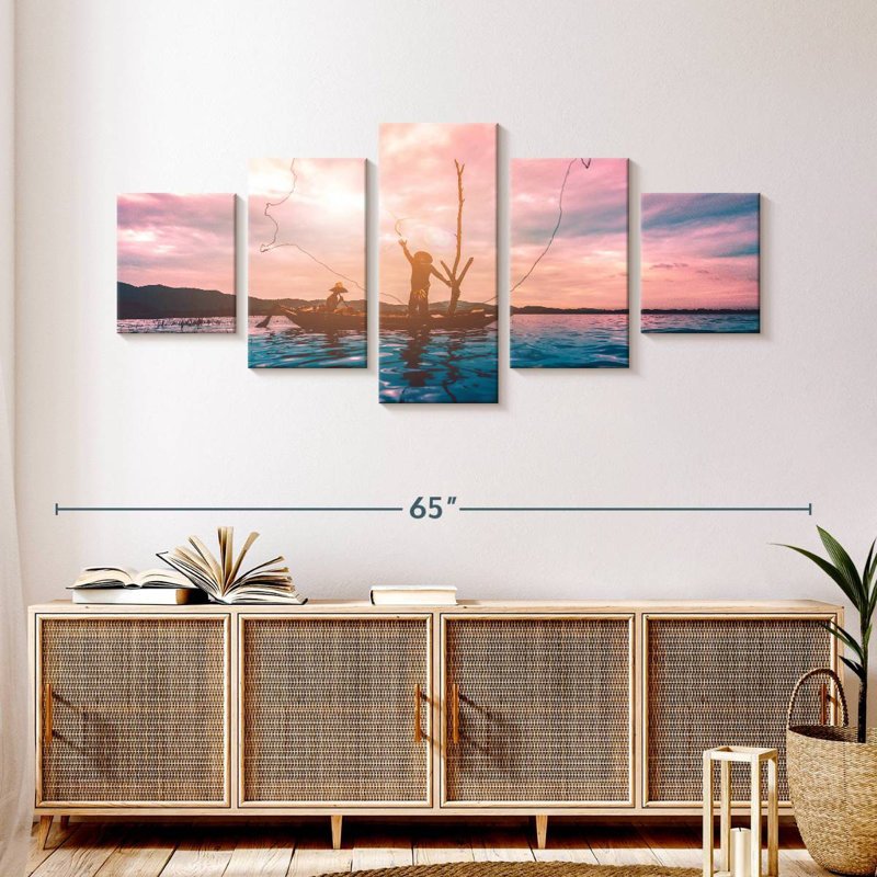 Fishing Buddies, 24" H x 55" W