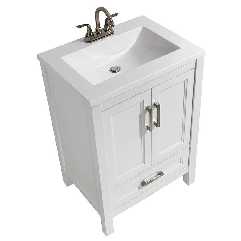 Ensemble de meuble-lavabo simple 25 po Salerno, Blanc