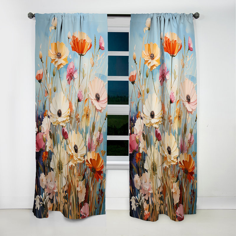 Claussen - Meadow Curtain - Blackout Curtain - 1 Panels, L 52 po x L 108 po