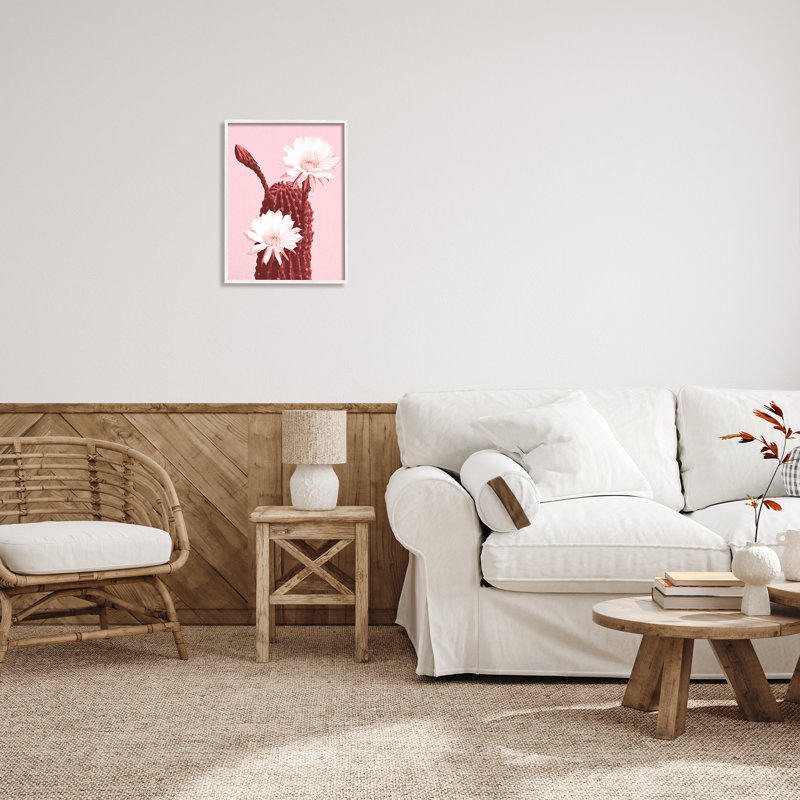 «Stupell Industries», art mural sur toile de fleurs de cactus roses par Lil 'Rue, H 20 po x l 16 po x P 1,5 po