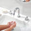 Robinet de meuble-lavabo à 2 poignées avec drain escamotable en métal Larko-107123033