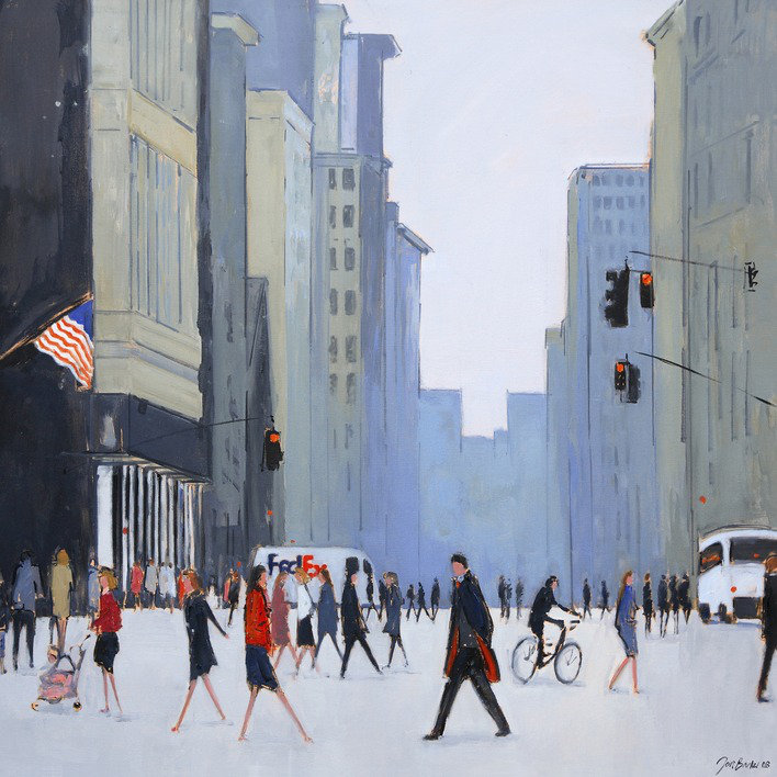 Jon Barker - Painting, 60cm H x 60cm W, Canvas, No Mount