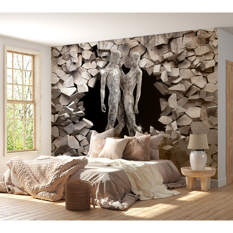 Fedra Love Made of Stone Wall Mural, 110" L x 157" W