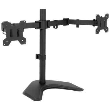 VIVO Dual Monitor Desk Mount, Heavy Duty Fully Adjustable Steel Stand,  Holds 2 Computer Screens up to 30 inches and Max 22lbs Each, Black,  STAND-V002 : Electronics 