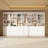 78.7''H X 142'' W Bookcase With 6-Cabinet And 4-Layer Shelf