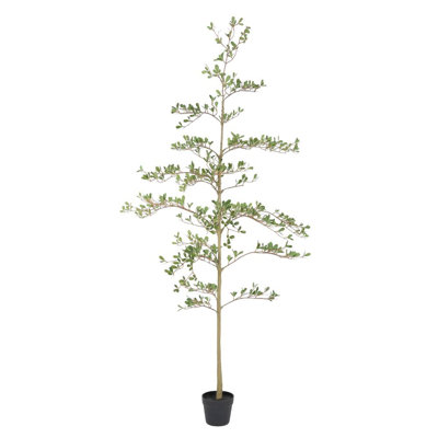 6ft Artificial Olive Tree with Pot (Green Leaves)