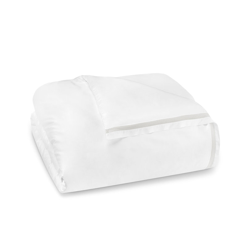 Duvet Cover Sonia, King Duvet Cover, White/Pale Gray
