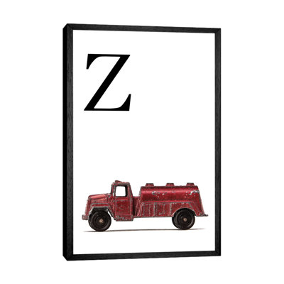 Z Water Truck White Letter - Print on Canvas
